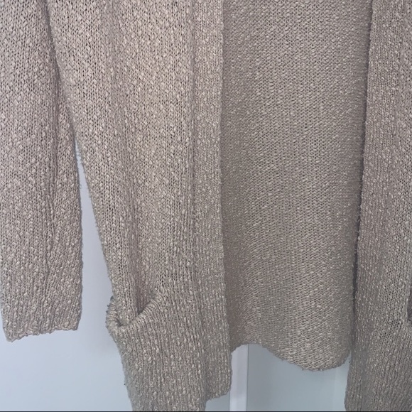 Aritzia Talula Knit Taupe Cardigan Sweater - Picture 3 of 5